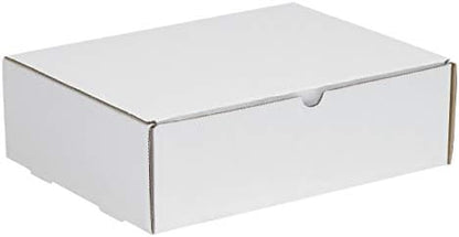 Top Pack Supply Literature Mailers, 9" x 6 1/2" x 1 3/4", White (Pack of 50)