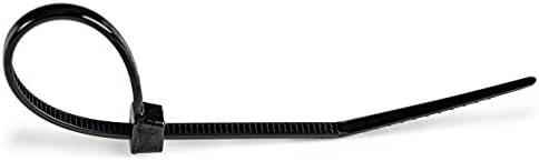 StarTech 4"(10cm) Cable Ties, 94V-2/UL Listed, Black, TAA (CBMZT4B)