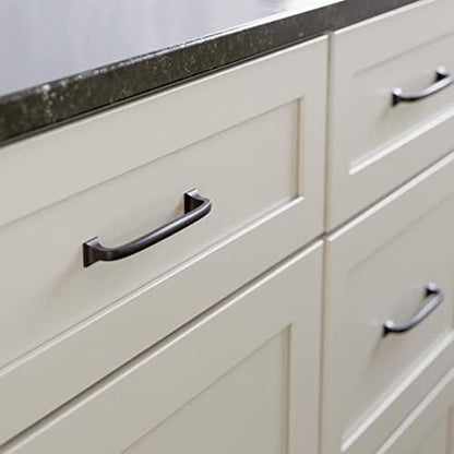 Franklin Brass (5-Pack) – Deep Bronze Cabinet Handles, 5-1/16 Inch Hole Center, Pulls for Drawers, Kitchen Cabinet Door, Dressers | Lombard