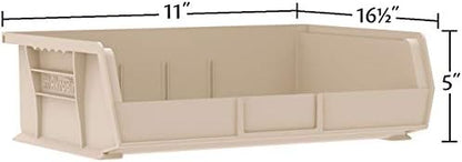 Akro-Mils 30255 AkroBins Plastic Storage Bins, 11"x16"x5", Blue, 6-Pack