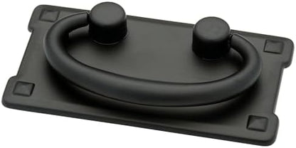 Franklin Brass (5-Pack) – Matte Black Cabinet Handles, 3 Inch Hole Center, Vintage Pulls for Drawers, Kitchen Cabinet Door, Dressers | Mission