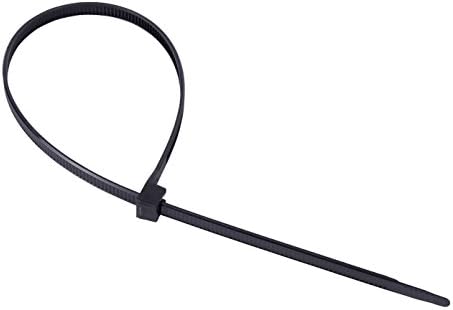 Gardner Bender 46-418UVB Heavy-Duty DoubleLock Cable Tie, 18 Inch., 120 lbs. Tensile Strength, Wire / Cord Management Industrial and Household Use, Nylon Zip Tie, 10 Pk., UV Resistant Black