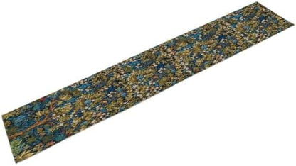 William Morris Floral Table Runner, Vintage Tree of Life Flowers Table Runner for Dining Table Decor 13 x 70 Inch