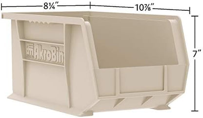 Akro-Mils 30239 AkroBins Plastic Storage Bins, 11"x8"x7", blue, 6-Pack