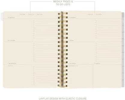 Graphique Peanuts 18 Month Planner, July 2026 – Dec. 2027, Hardbound Spiral Planner with Monthly Tabs, Holidays & Reminder Stickers, 6 x 8