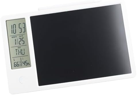 Asixxsix LCD Writing Tablet, 10 Inch Erasable Multi Functional Electronic Writing Pad with Digital Notebook Calendar Included, Pen for Office Kids Adults (White)