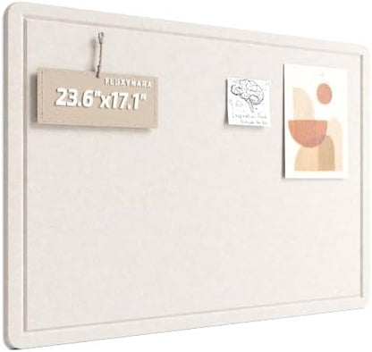 Fluxynara 23.6" x 17.1" Bulletin Board, Oatmeal