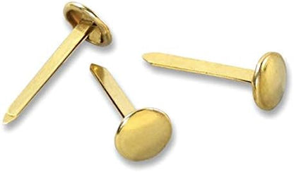 ACCO Brass Paper Fasteners, 1-1/4", Plated, 1 Box, 100 Fasteners/Box (71711)