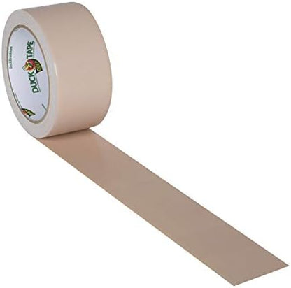 Duck Brand 283264 Color Duct Tape, Single Roll, Beige, 60 Foot