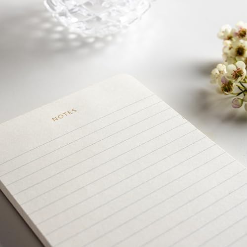 Small Lined Notepads for Work, Gold Foil, 6.3 x 3.9 in, 3 Pack, 225 Sheets
