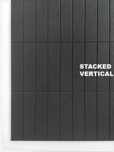 Felt Bulletin Board Tiles | Modern Cork Board Alternative | Large Cork Boards for Walls | Aesthetic Felt Wall Panels for Office & Home Decor | Pinboard & Photo Board (12-Pack) | Black