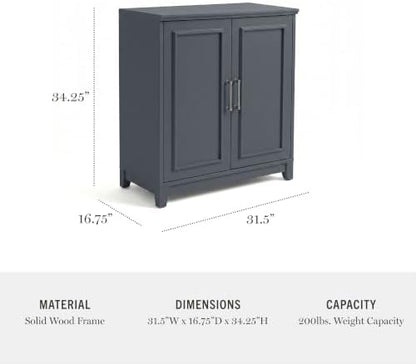 Martha Stewart Lily Pond 6-Piece Modular Media Center, Slate Blue