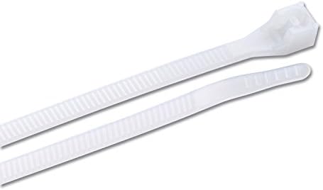Gardner Bender 46-412 Heavy-Duty DoubleLock Cable Tie, 12 Inch., lbs. Tensile Strength, Wire / Cord Management Industrial and Household Use, Nylon Zip Tie, 100 Pk., Natural