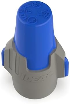 Ideal Electrical Twister Proflex MAX (30-348) Blue/Gray Wire Connector, Jar of 150 — Smooth Twist-On Wire Nuts for Wiring 3-Way Switches, GFCI Outlets, and More