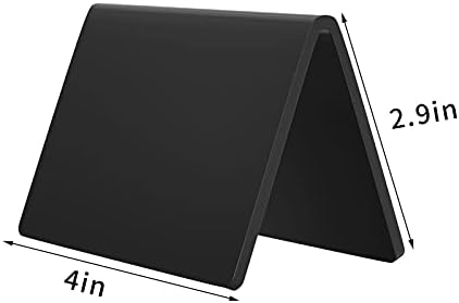 AITEE 10 Pack Acrylic Mini Chalkboard Signs Small Tent Blackboard V-Shaped