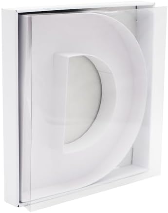 12" Fillable Cardboard Letter Charcuterie Gift Cupcake Box With Cover Sweets Packaging (D)