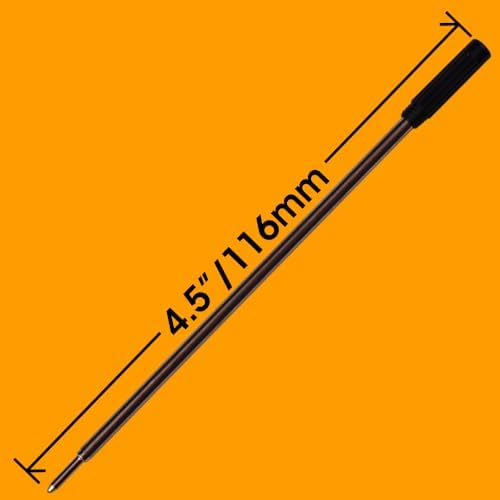 Replacement for Cross 8513 - Ballpoint Pen Refill - 12 Black