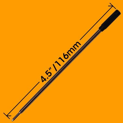 Replacement for Cross 8513 - Ballpoint Pen Refill - 12 Black
