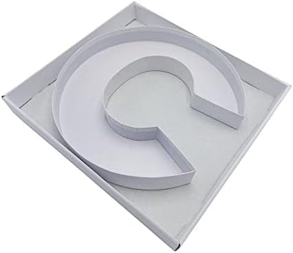 12" Fillable Cardboard Letter Charcuterie Gift Cupcake Box With Cover Sweets Packaging (C)