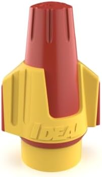 Ideal Electrical Twister Proflex (30-347) Red/Yellow Wire Connector, Bag of 250 — Smooth Twist-On Wire Nuts for 22 to 8 AWG with Comfort SureGrip and Flexible Skirt