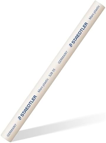 STAEDTLER Mars Plastic Eraser Refills - Latex-Free Erasers, Replacements for Refillable Holder, Home, School & Office, White, 2-Pack