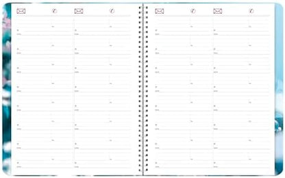 Brownline® 2027 Essential Monthly Planner, 14 Months, December 2026 to January 2028, Twin-Wire Binding, 11" x 8.5", Nature - Cherry Blossoms (CB1262G.03)