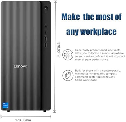 Lenovo IdeaCentre Tower Desktop Computer • 24-core Intel Ultra 9 285 Processor • 64GB DDR5 • 1TB SSD • Office 365 for The Web • HDMI + VGA, Wi-Fi 6E • Wired Keyboard & Mouse • Windows 11