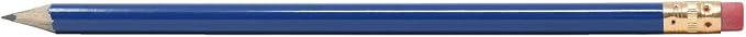 Pencil Guy Round Medium Blue Blank Sharpened Pencils