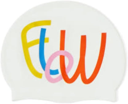 Unisex Silicone Swimming hat That Protects Hair and Ears, Pretty and Cool Artist Collaboration Design Swimming hat