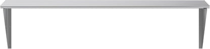 AmGood 18 in. x 60 in. NSF Stainless Steel Tubular Wall Shelf | Heavy-Duty Metal Shelving for Appliances & Equipment | Ideal for Kitchen, Restaurant, Garage, Laundry, Utility Room