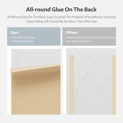 12Pack Rectangle Acoustic Panels Self Adhesive Sound Proof Foam(Snow White)