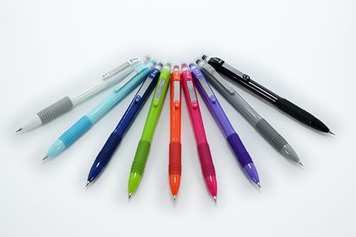 Zebra Pen Z-Grip Mechanical Pencil, 0.7mm #2, White Opaque Barrels, 12-Pack