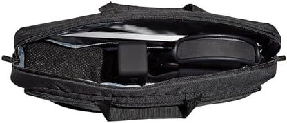 Amazon Basics Laptop Carrying Case with Shoulder Strap, 17.3 in, Black, Travel Business Briefcase, 10-Pack