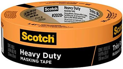 Scotch Heavy Duty Masking Tape, 1.41 in x 60.1 yd, 2020+-36AP, 1 roll