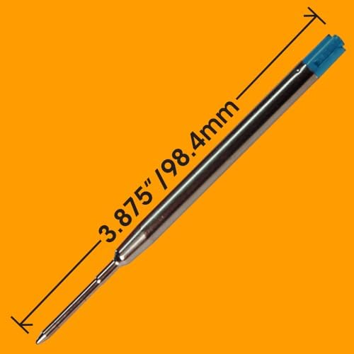 Replacement for Parker 1950369 - G2 Ballpoint Pen Refill - 6 Black + 6 Blue