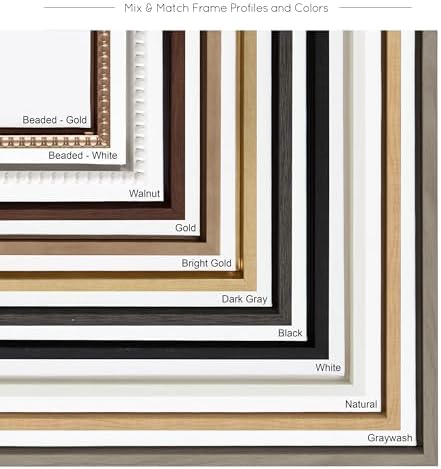 Kate and Laurel Sylvie Beaded Blank Vintage Framed Canvas Wall Art, 18x24 White, Modern Empty Canvas for Paint-Your-Own Art, Framed