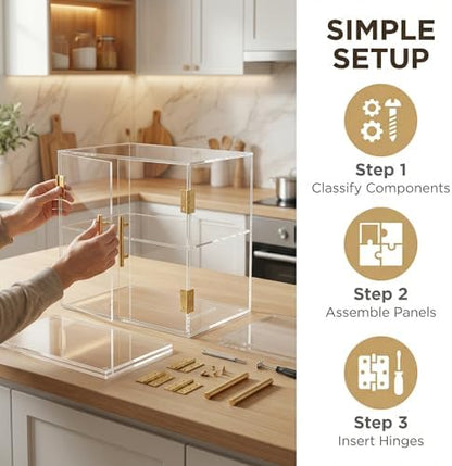 2 Tiers Countertop Bakery Display Case