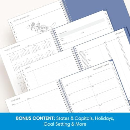 Blue Sky 2027 Weekly & Monthly Planner Calendar, 8.5"x11", Lindley