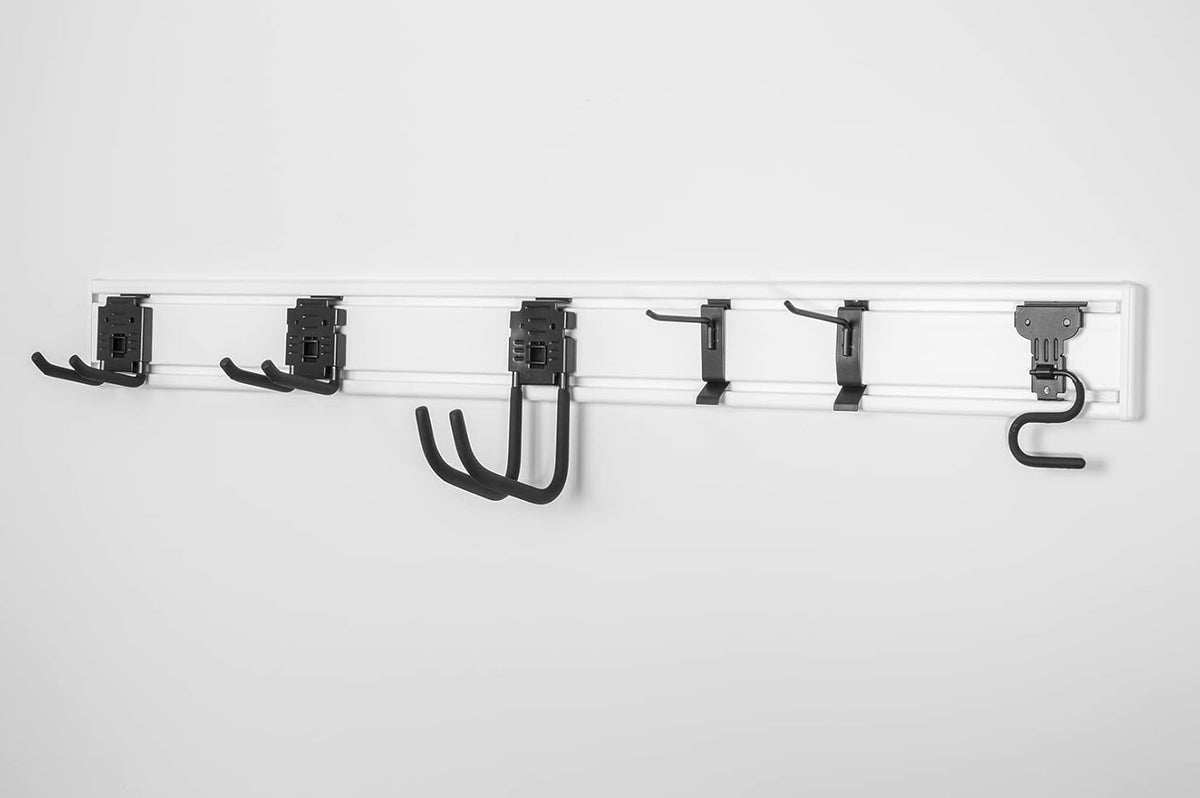 Handi Tool Rail - HandiWall Single Slatwall Strip (White) (50")