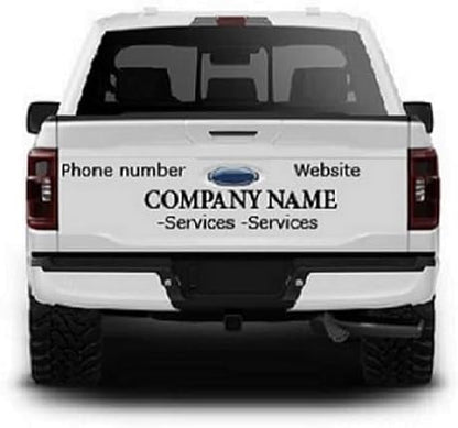 Custom Decals Stickers bussines Signs Lettering and Numbers Personalized Text for Crew cab Pickup Trucks
