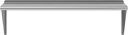AmGood 48" Long X 18" Deep Stainless Steel Wall Shelf | NSF Certified | Appliance & Equipment Metal Shelving | Kitchen, Restaurant, Garage, Laundry, Utility Room