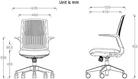 Comfy Chair Office Chair Desk Chair Ergonomic Computer Chair Swivel Chair Computer Chair for Study Room Bedroom Home Office Swivel Chairs (Colour: Blue) (Pink2)