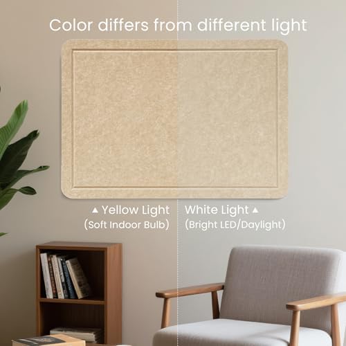 Felt Bulletin Board 24x18 inches, Decorative Pin Board for Home & Office