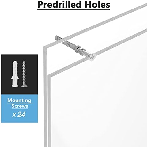 MaxGear Wall Mount Sign Holder, 8.5 x 11, Vertical, 6 Pack