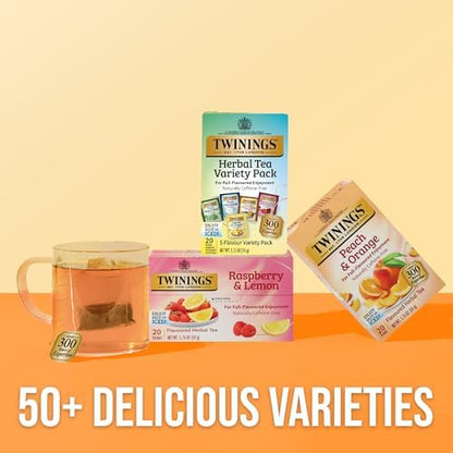 Twinings Herbal Tea Variety Pack, Assorted Tea Bags, 20 CT Box (1 Pack)