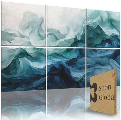 Soon Global Acoustic Wall Panels, Art Acoustic Panels, Aqua Dreams