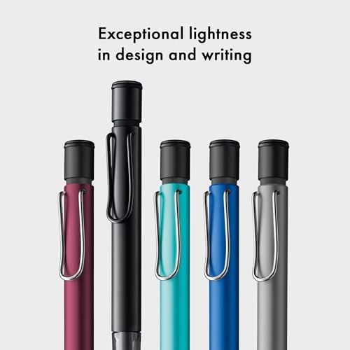 LAMY AL-star black purple - Mechanical Pencil with transparent, ergonomic grip & lightweight aluminum body - including LAMY M 41 fine line refill 0.5 mm & eraser tip
