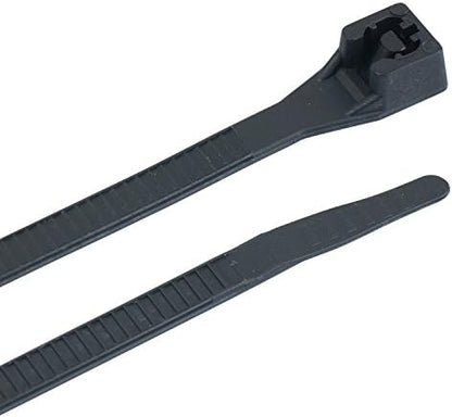 Gardner Bender 46-308UVBM Standard Cable Tie, 0.17" Width, 8" Length, 2" Maximum Bundle Diameter, Ultraviolet Black, (Case of 5) (46-308UVBMN)