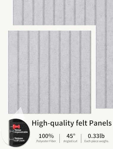 48" x 36" Cork Board Alternative, 12 Pack Felt Bulletin Board Tiles with 30 Adhesive Tabs Wall Push Pin Board for Office Classroom Bedroom Decor