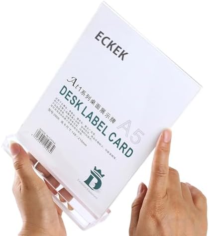 Acrylic Sign Holder (Transparent Vertical A4 210×297mm/8.27×11.69 inches)